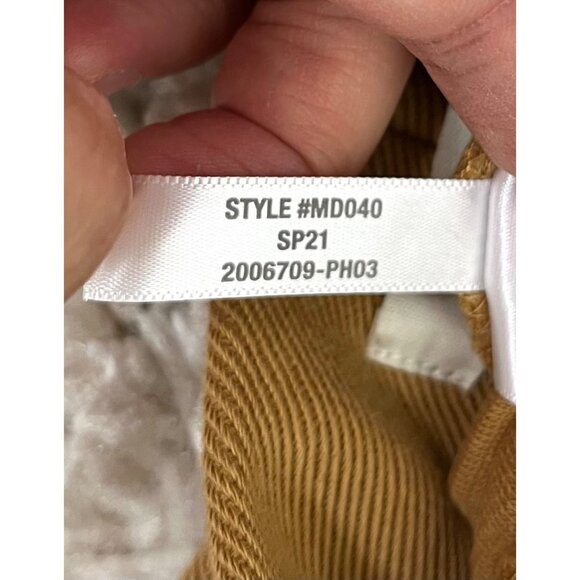 Madewell Twill Jacquard Tapered‎ Pants brown size M - Picture 9 of 9
